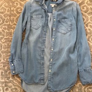 Denim button up